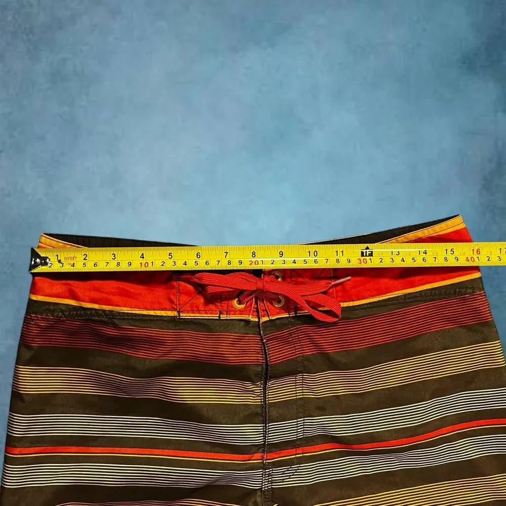 Men’s board shorts red and brown surf beachy coastal padres summer